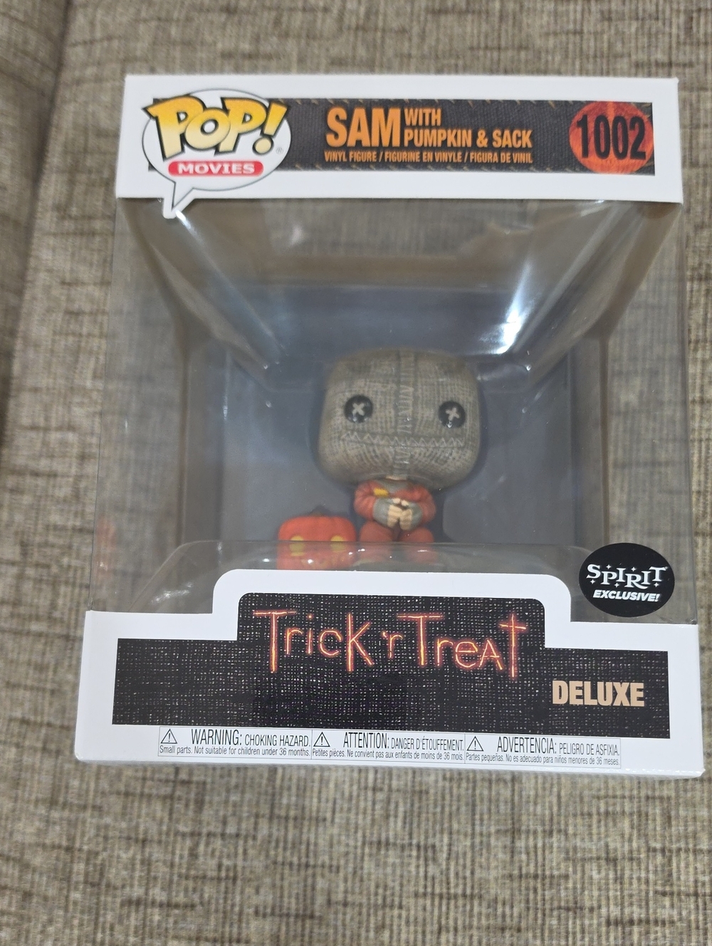 Funko Pop Trick R Treat Deluxe Sam With Pumpkin And Sack Brand New